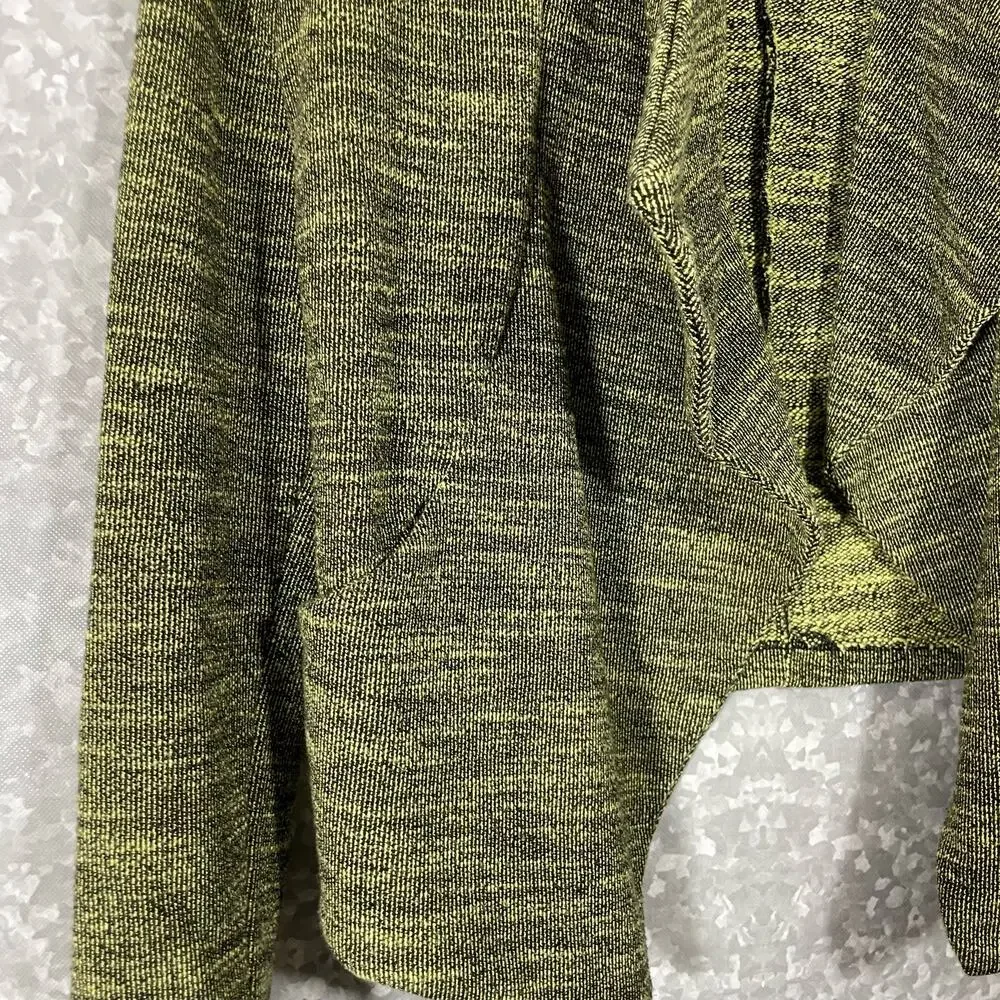 Jack Women’s Green & Black Faux Leather Patch Open Blazer - Size Small - Modern